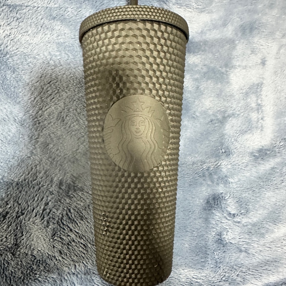 Starbucks Black Textured Studded Tumbler with Straw